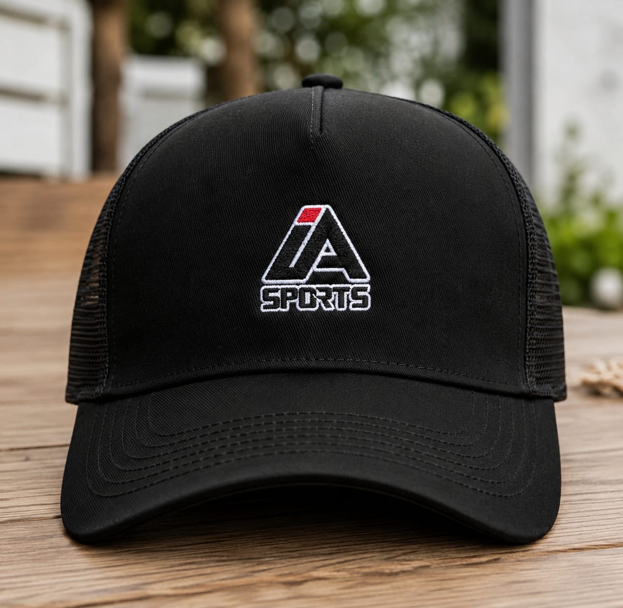 Casquette Signature IA Noir / Logo brodé blanc — IA SPORTS