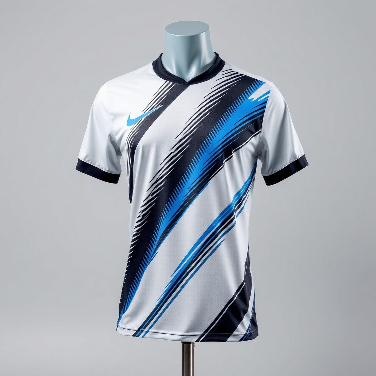 Kit Football · White Storm — maillot personnalisé IA SPORTS