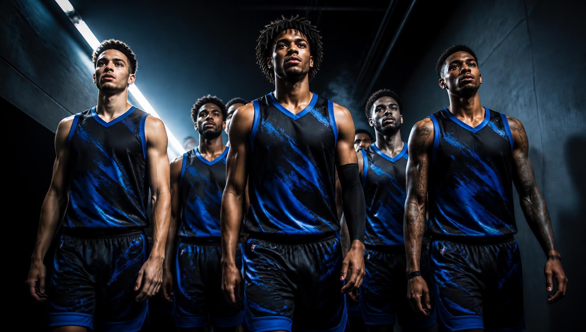 Équipe portant des tenues sportives IA SPORTS